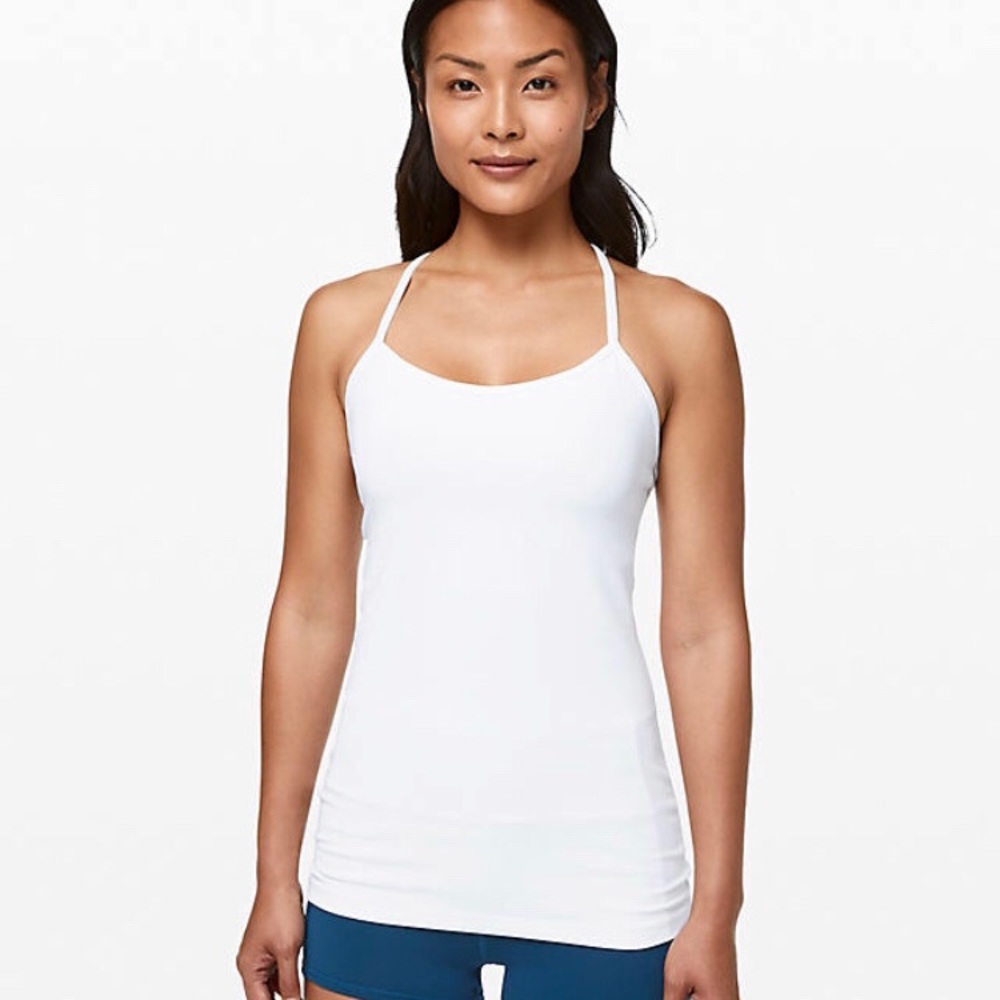 Lime colored Lululemon power y luon tank
